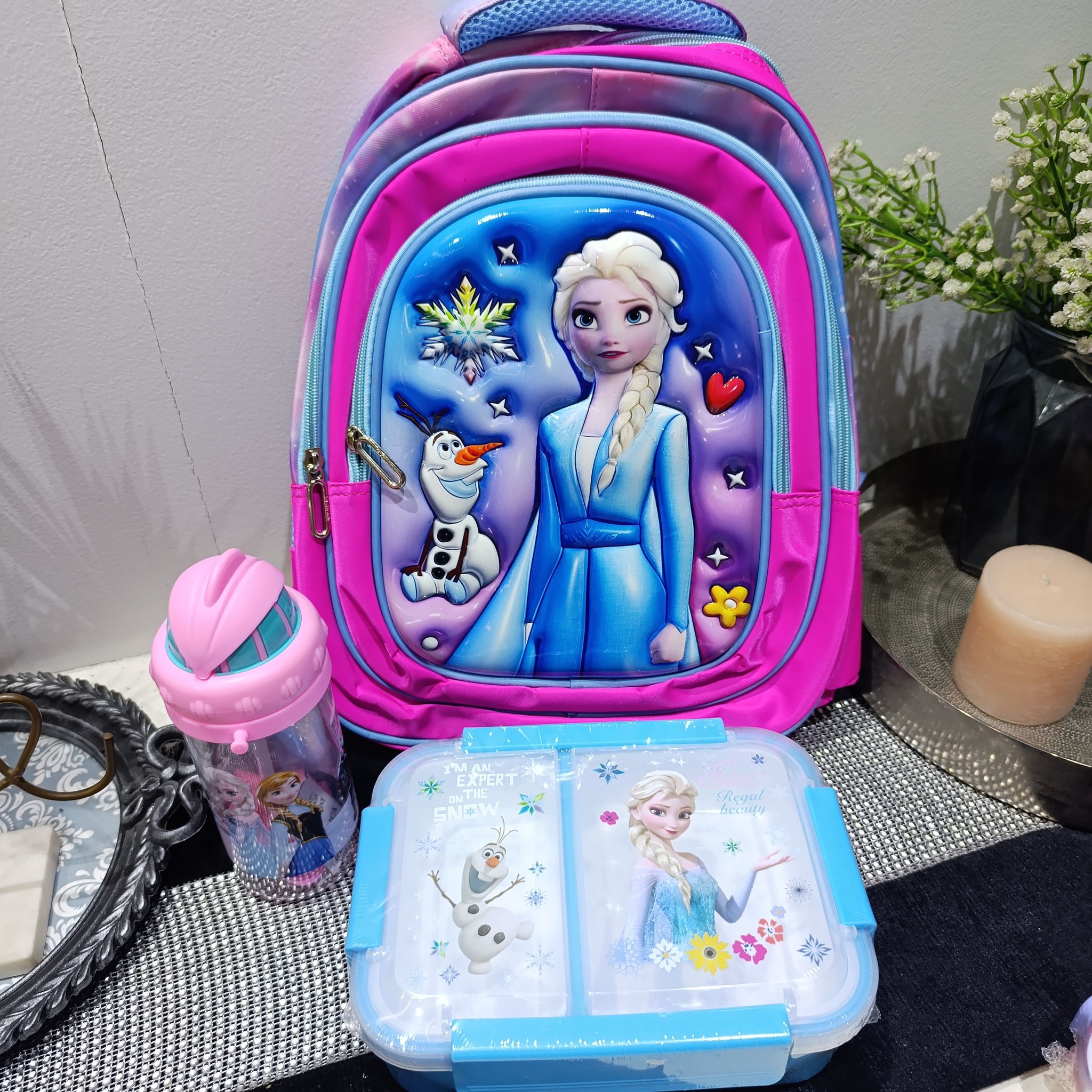 Frozen 3D School Bag - 1390 Taka